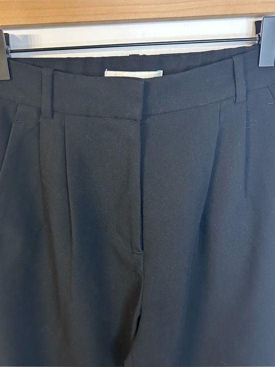 Abercrombie & Fitch Women’s Black A&F Sloane Tailored Wide Leg Pants Sz 25 Short - Picture 8 of 14